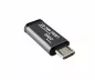 Preview: Adapter, micro plug to USB C socket, aluminium box, space grey, DINIC Box